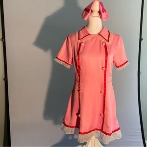 Pink and Red Naughty Nurse Costume/Outfit Size Large